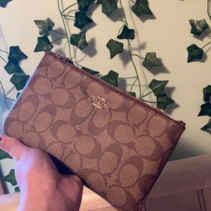 Coach tan mini purse